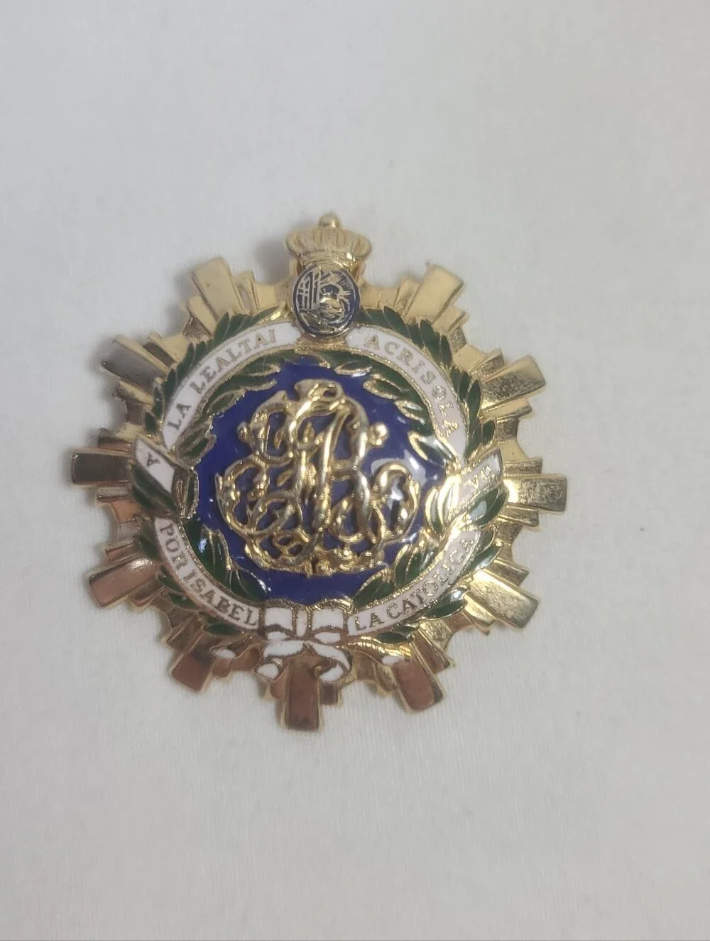 Coro Spanish Royal Order of Isabella, the Catholic Brooch Pendant